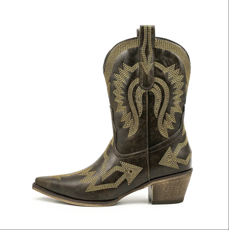 Sinaa | classic western leather cowboy boots for women