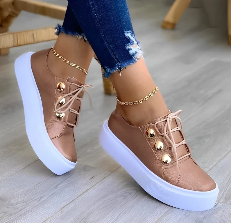 Alyssa – canvas platform sneakers