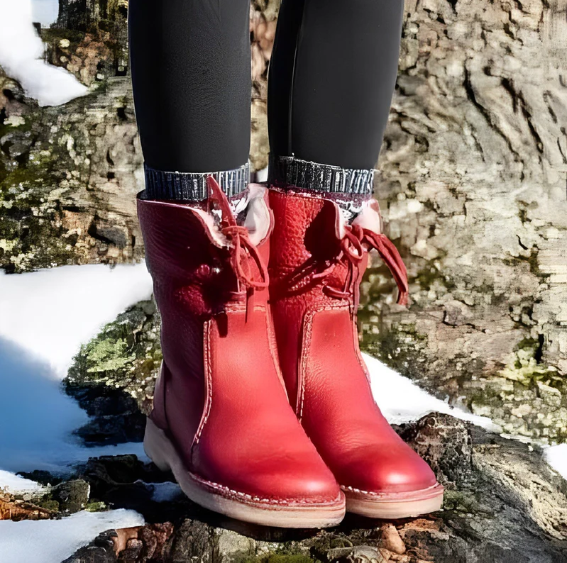 Melugrace - elegant retro boots made of pu