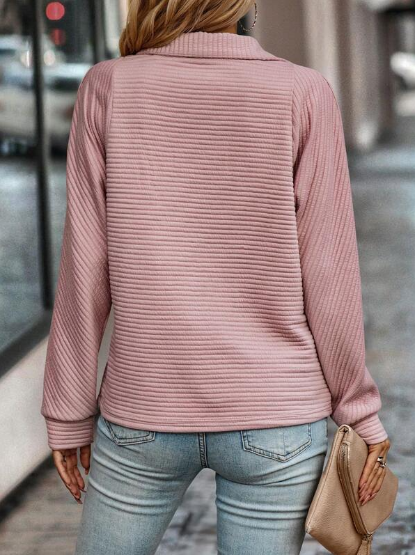 Elegant women's sweater with v-neck - Scarlett