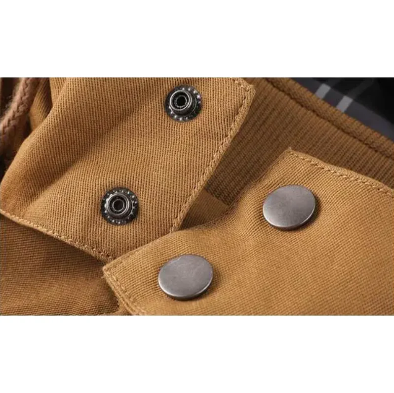 Long winter coat for men - waterproof with hood and practical pockets