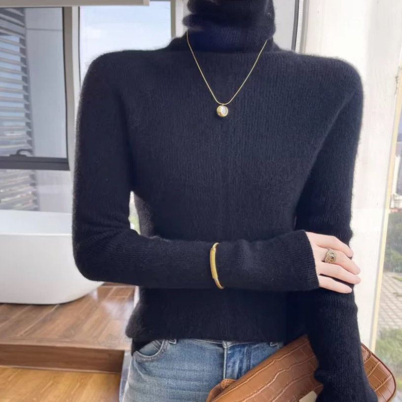 Athena - wool and cashmere turtleneck sweater