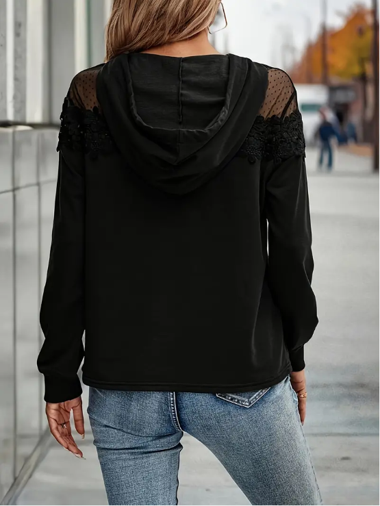 Ila - elegant mesh hoodie