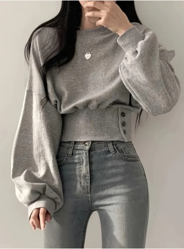 Elaine – trendy, short cotton jacket