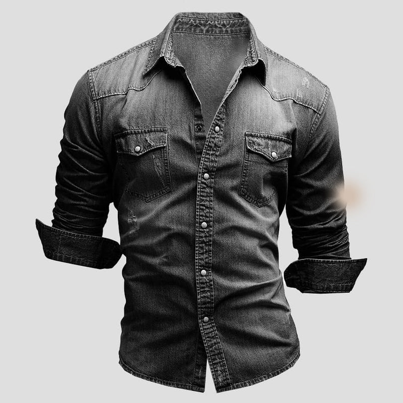 Peter - long sleeve denim shirt