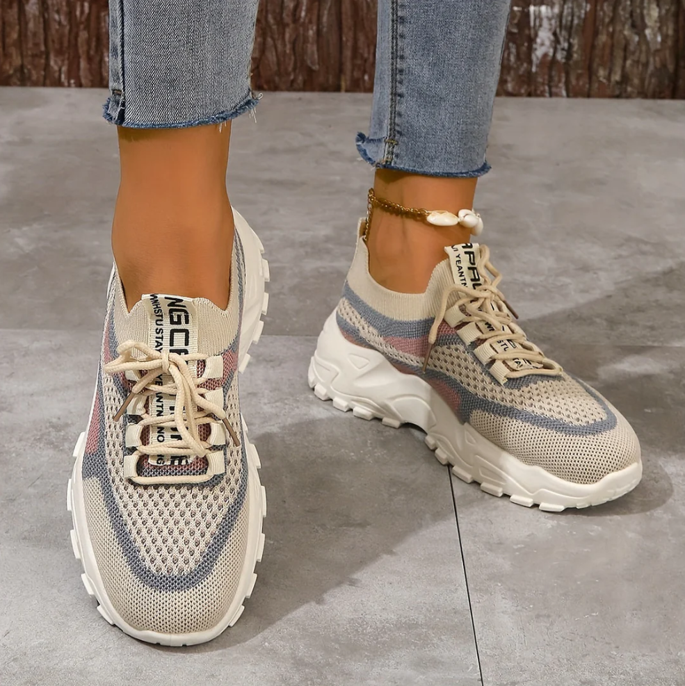 Breathable mesh trainers for women
