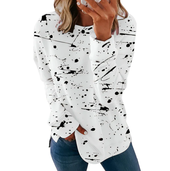 Daphne - vibrant tie-dye long sleeve top