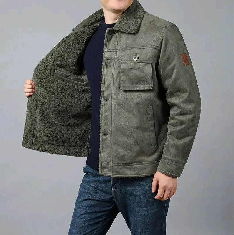 Barun - casual jacket with velvet lining