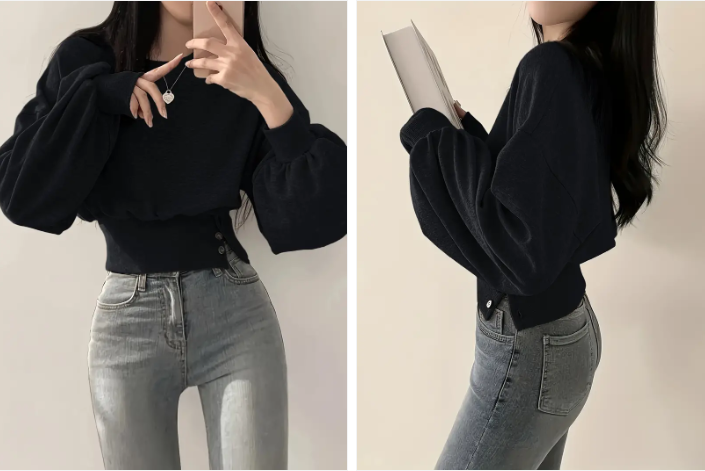 Elaine – trendy, short cotton jacket