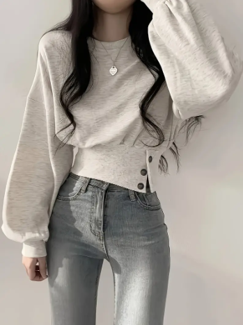 Elaine – trendy, short cotton jacket