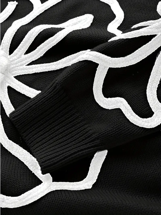 Kelsey - knitted jumper with floral embroidery