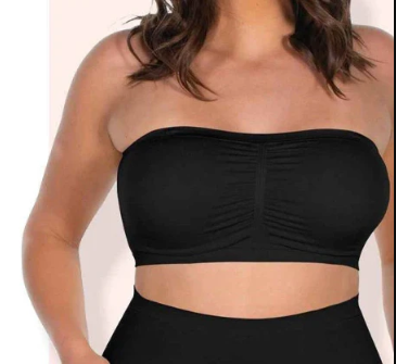 Wireless strapless bra