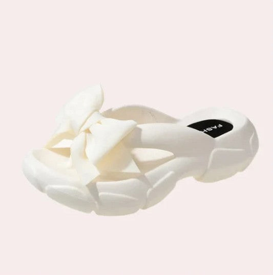 Damonie - elegant women's slippers with bow detail