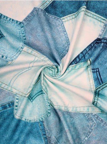 Denim shirt with patchwork by desarae