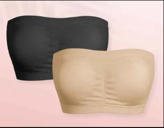 Wireless strapless bra