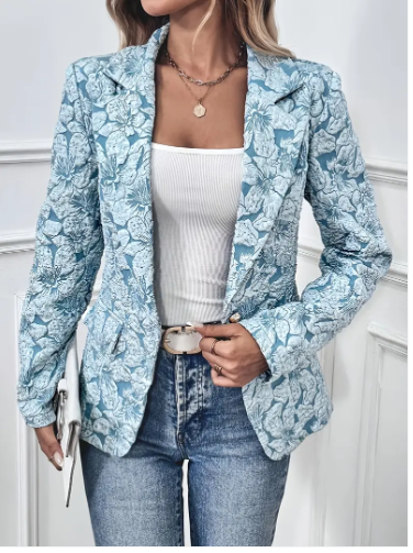 Grace elegant floral blazer