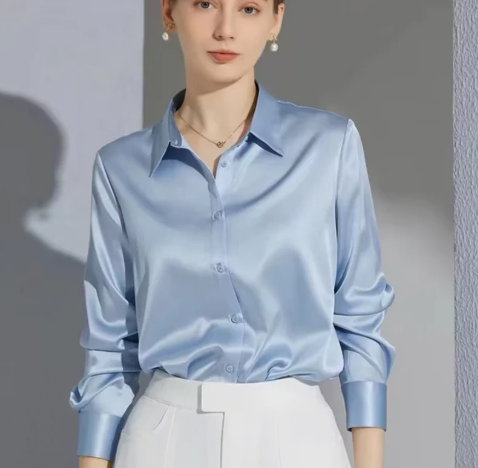 Paige – elegant satin blouse