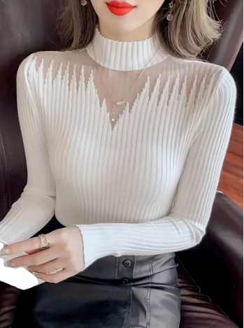 Dress – elegant ribbed top