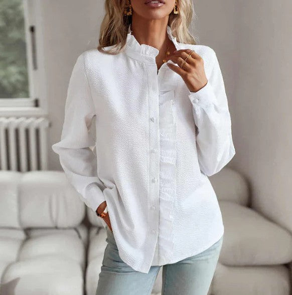 Eisley – elegant blouse with ruffles