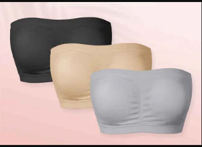 Wireless strapless bra