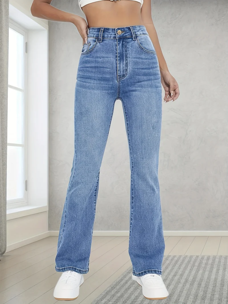 Lovisa - light blue bootcut jeans