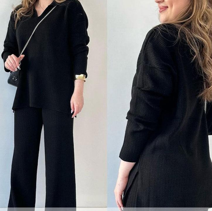 Lauren | chic v-neck two-piece set for women