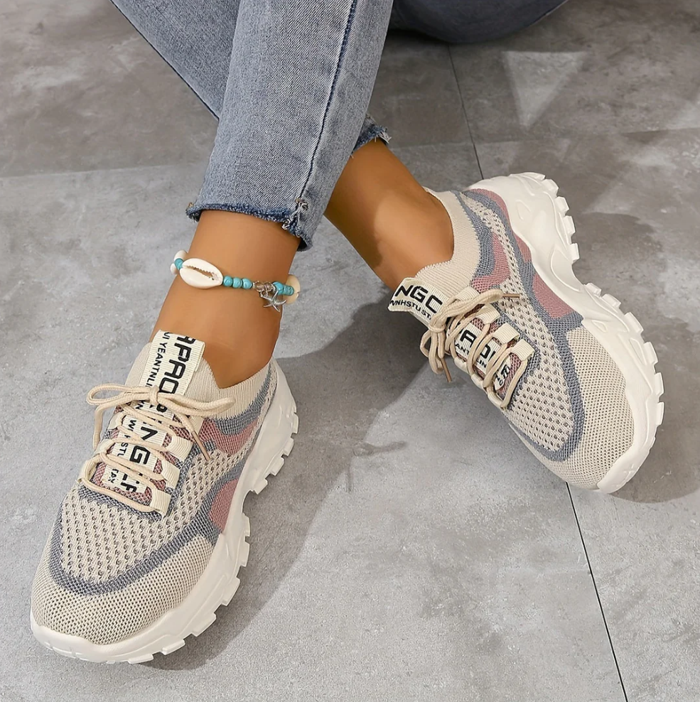 Breathable mesh trainers for women