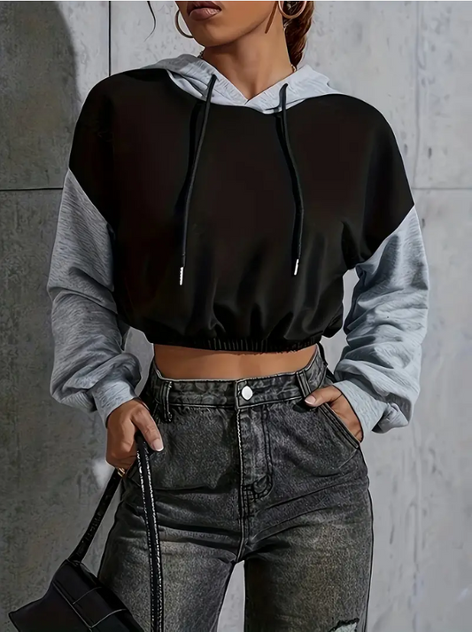 Cerese - stylish short hoodie made of cotton