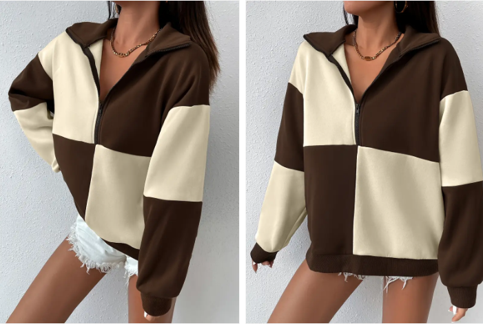 Cozy color block sweatshirt from kali