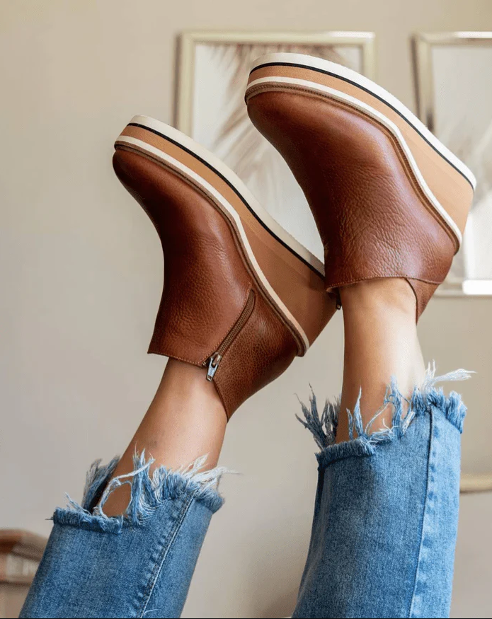 Women's wedge heel ankle boots