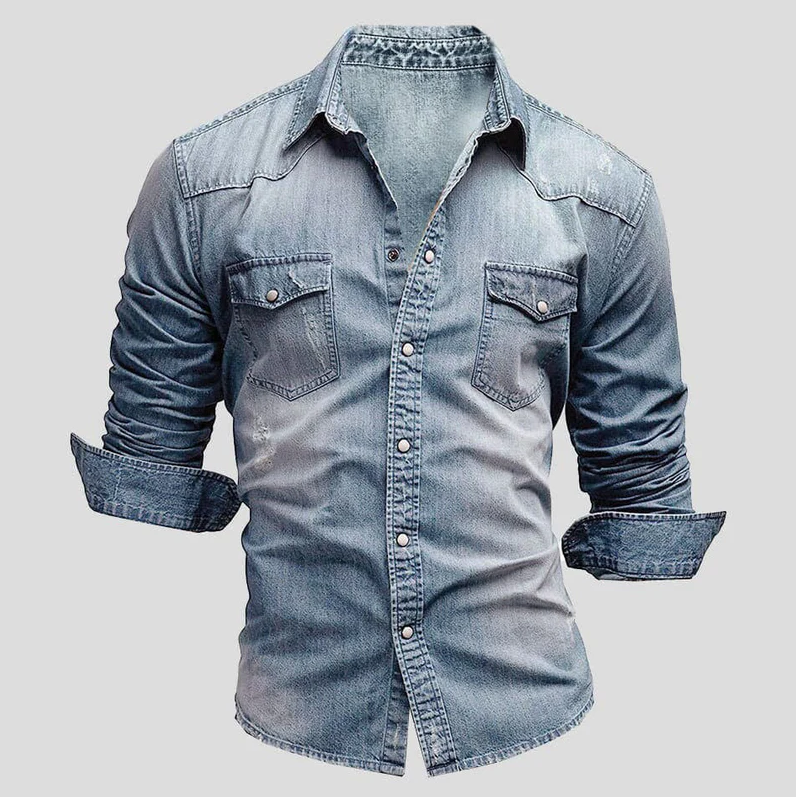 Peter - long sleeve denim shirt