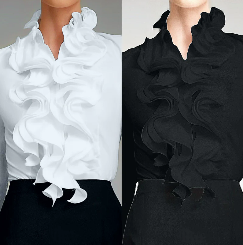 Carla - romantic blouse with ruffles