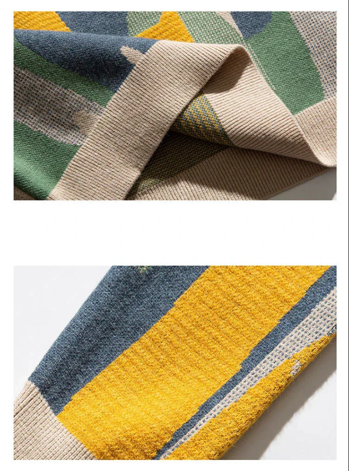 Knitted women's sweater with cat motif - cozy and warm