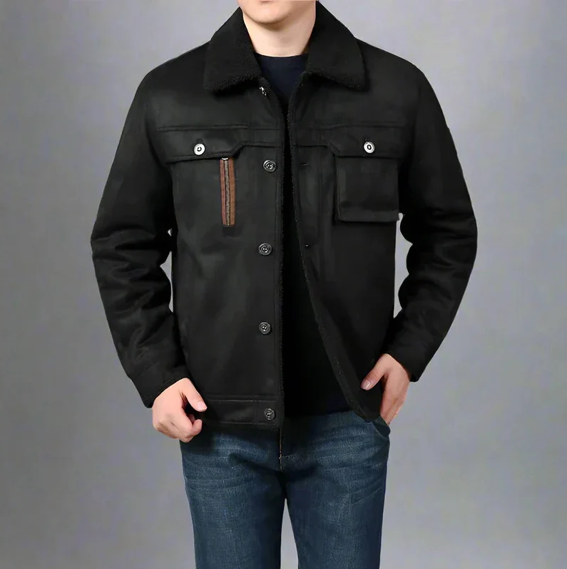 Barun - casual jacket with velvet lining