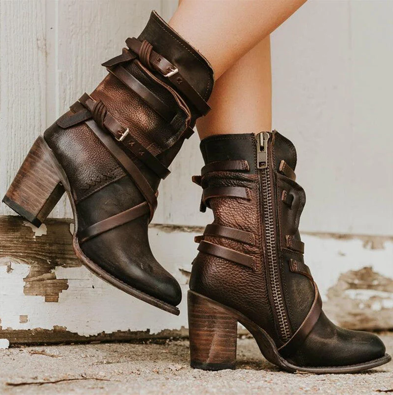 Elegant leather winter boots for women - warmth and style perfectly combined