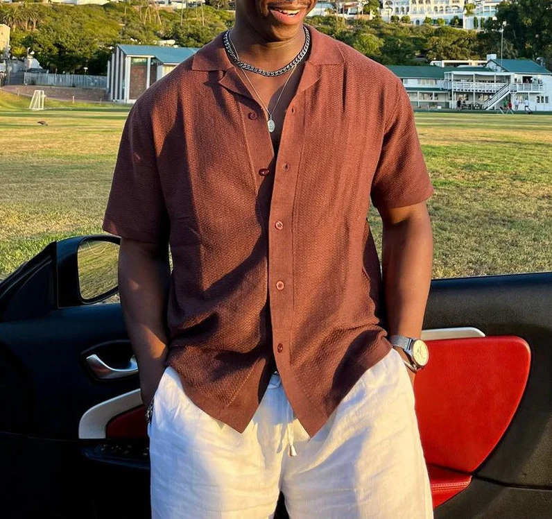 Tassilo - men's sweater with polo collar