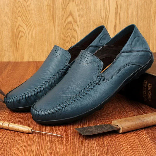 Men's loafers made of genuine Italian leather