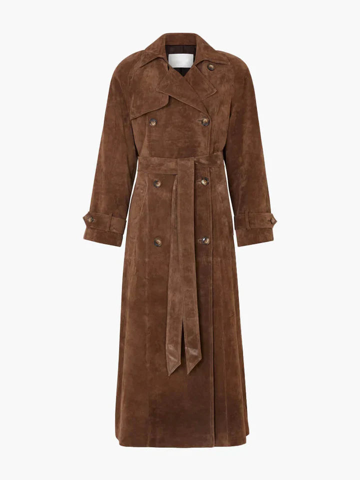 Farnza - suede trench coat