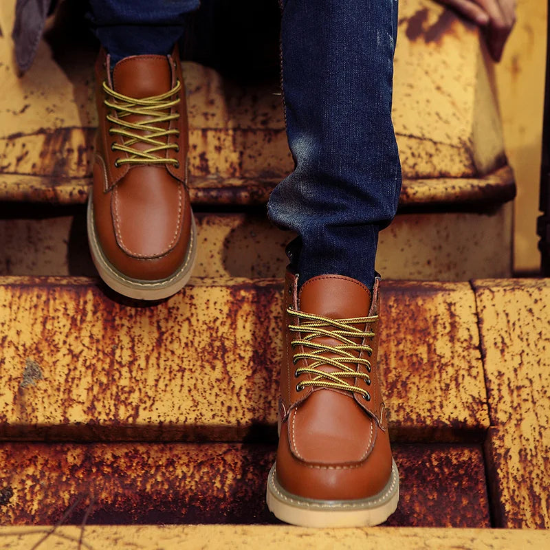 Retro winter boots for men | warm & robust