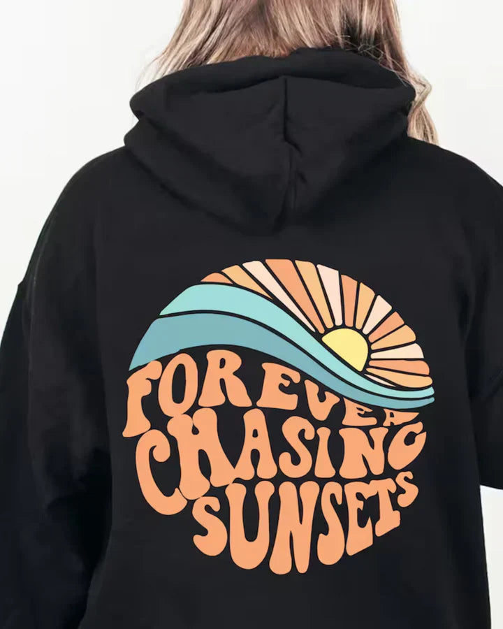 Kira - comfortable hoodie forever chaing sunsets