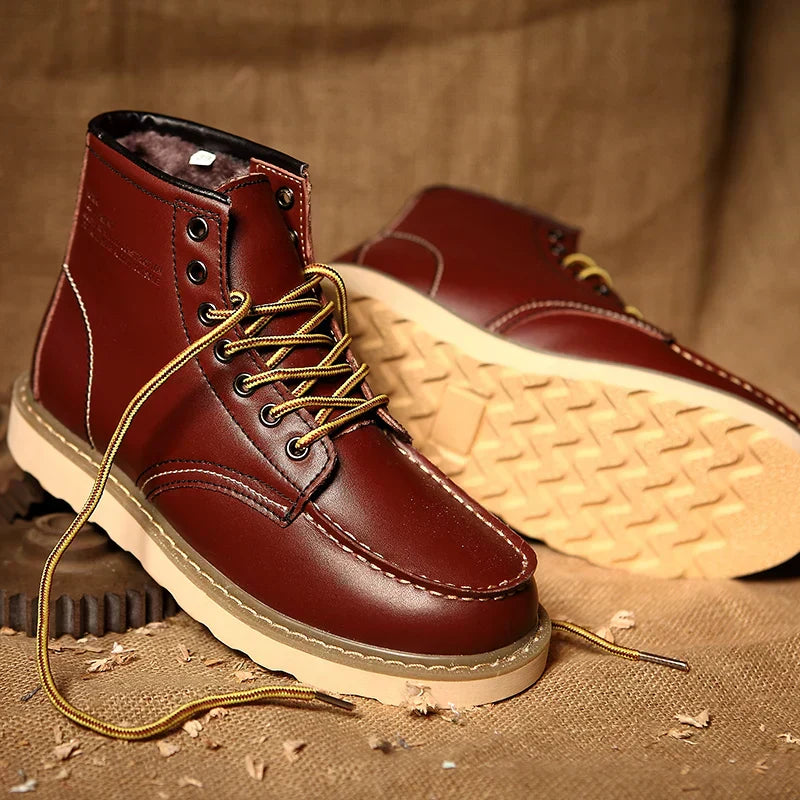 Retro winter boots for men | warm & robust