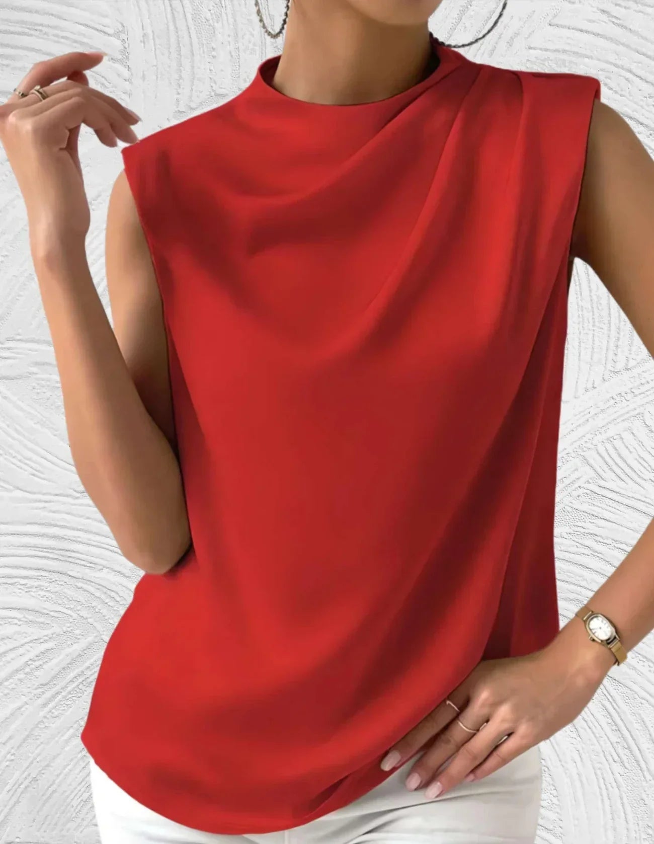 Mairead – elegant sleeveless blouse