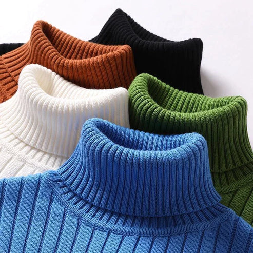 Men's merino wool turtleneck - Wyatt