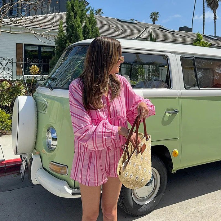 Elegant striped summer set