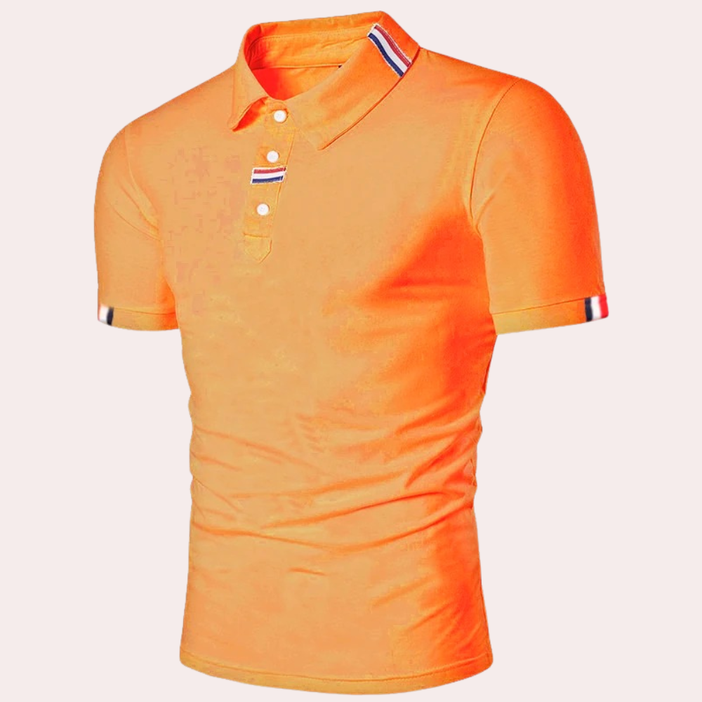 Willermus - orange colored shirt for men