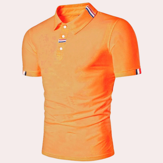 Willermus - orange colored shirt for men