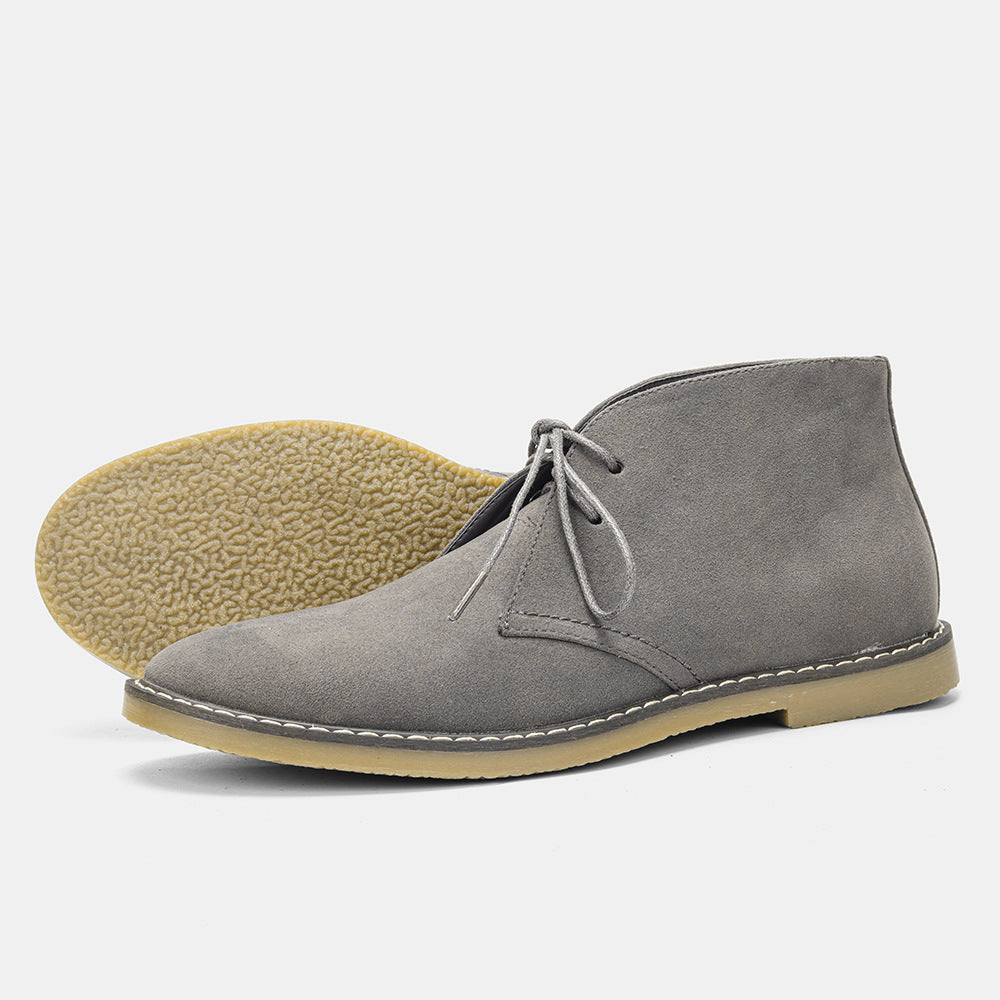 Classic desert boots for men in vintage style