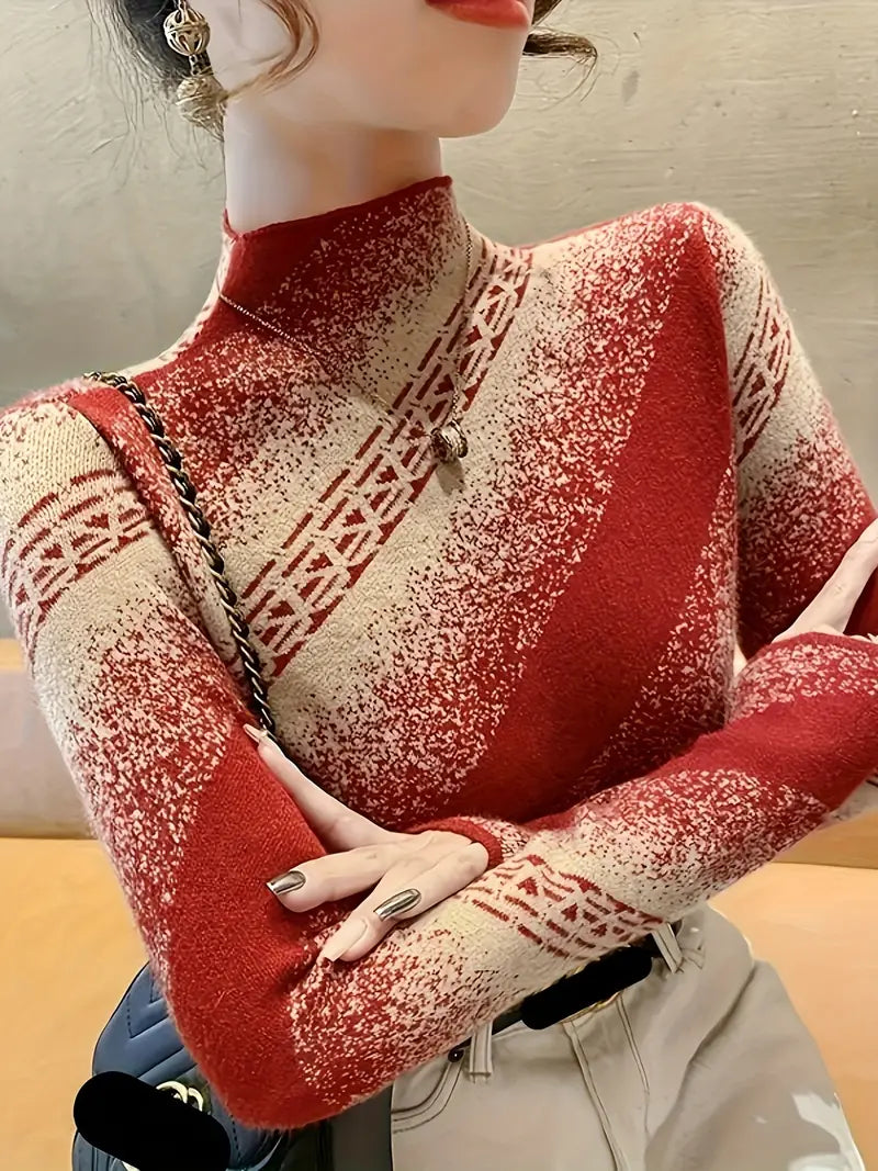 Mayla - elegant striped knit sweater