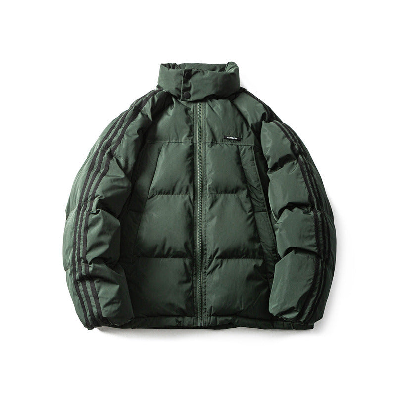 Judy -warm striped cotton jacket for men