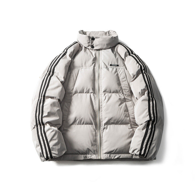 Judy -warm striped cotton jacket for men